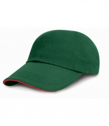 Image 5 of Result Low Profile Heavy Brushed Cotton Cap with Sandwich Peak