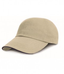 Image 10 of Result Low Profile Heavy Brushed Cotton Cap with Sandwich Peak