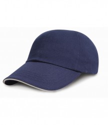 Image 2 of Result Low Profile Heavy Brushed Cotton Cap with Sandwich Peak