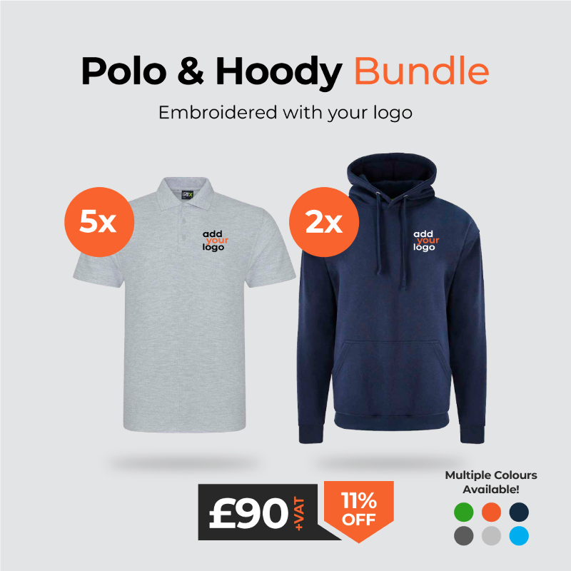 View our Polo & Hoody Bundle, Price-£90.00 exc. VAT