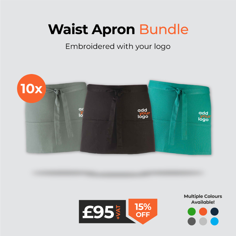 View our Waist Apron Bundle, Price-£95.00 exc. VAT