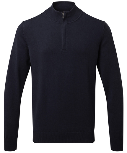 Men's Cotton Blend  Zip Sweater