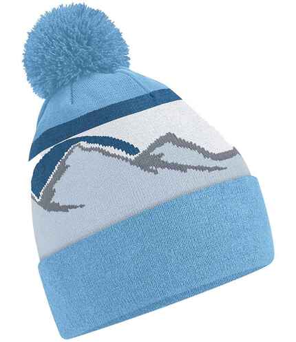 Beechfield Mountain Peaks Pom Pom Beanie