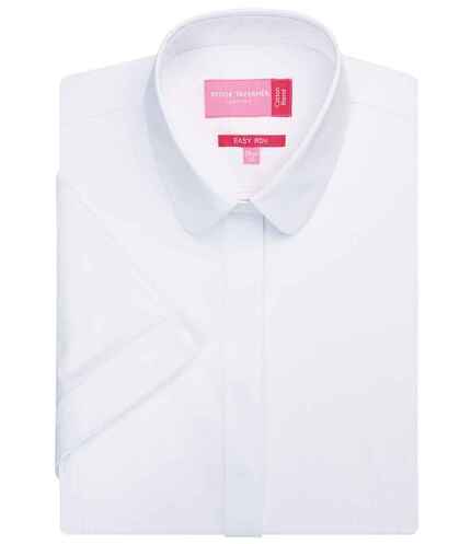 Brook Taverner Ladies Soave Short Sleeve Poplin Shirt