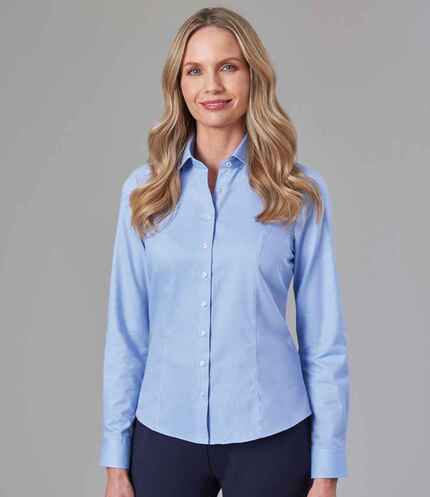 Brook Taverner Ladies Aspen Long Sleeve Oxford Shirt