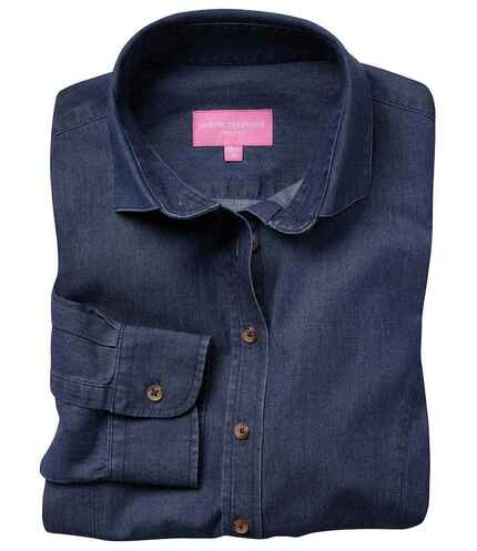 Brook Taverner Ladies Banff Long Sleeve Chambray Shirt