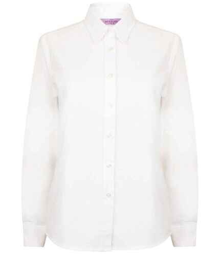 Henbury Ladies Long Sleeve Classic Oxford Shirt