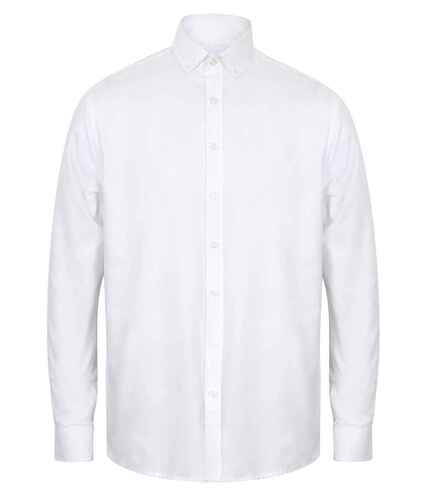 Henbury Modern Long Sleeve Classic Fit Oxford Shirt