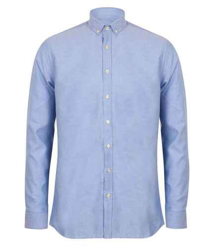 Henbury Modern Long Sleeve Regular Fit Oxford Shirt