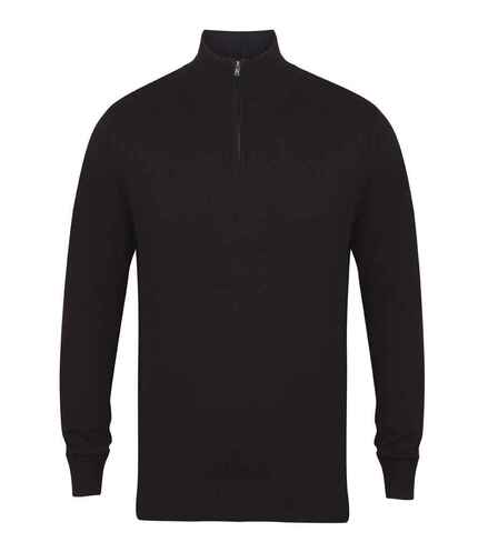 Henbury Zip Neck Sweater