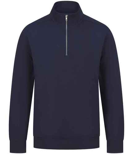 Henbury Unisex Sustainable 1/4 Zip Sweatshirt