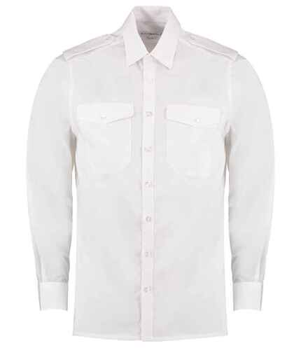 Kustom Kit Long Sleeve Tailored Pilot Shirt