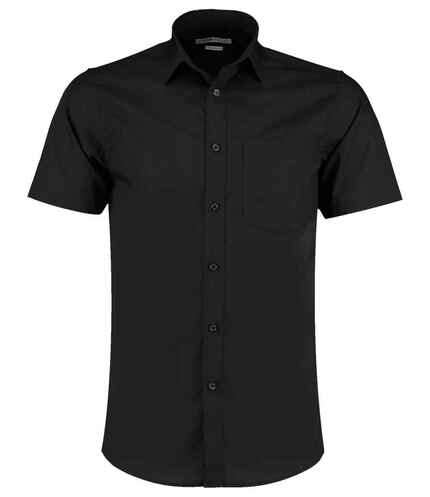 Kustom Kit Short Sleeve Tailored Poplin Shirt