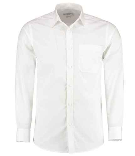 Kustom Kit Long Sleeve Tailored Poplin Shirt