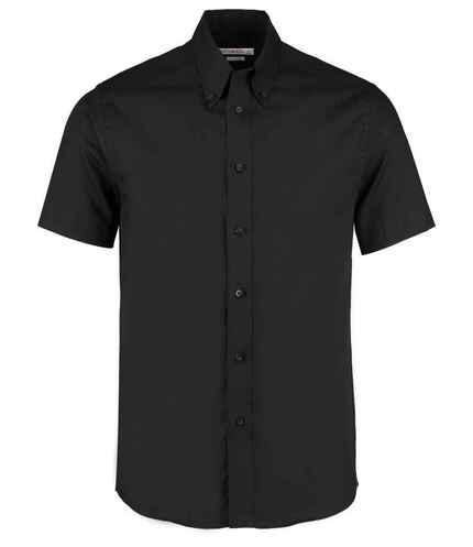 Kustom Kit Premium Short Sleeve Tailored Oxford Shirt