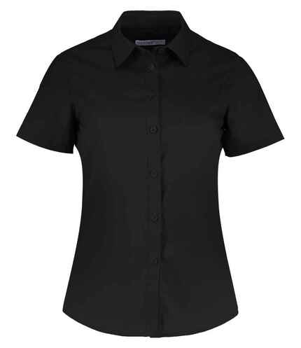 Kustom Kit Ladies Short Sleeve Tailored Poplin Shirt