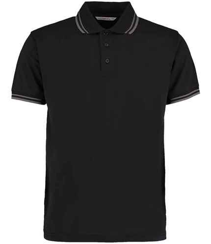 Kustom Kit Contrast Tipped Poly/Cotton Piqué Polo Shirt