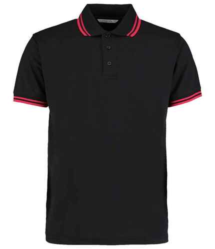 Kustom Kit Contrast Tipped Poly/Cotton Piqué Polo Shirt