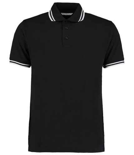 Kustom Kit Contrast Tipped Poly/Cotton Piqué Polo Shirt