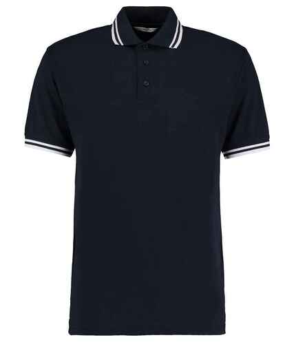 Kustom Kit Contrast Tipped Poly/Cotton Piqué Polo Shirt