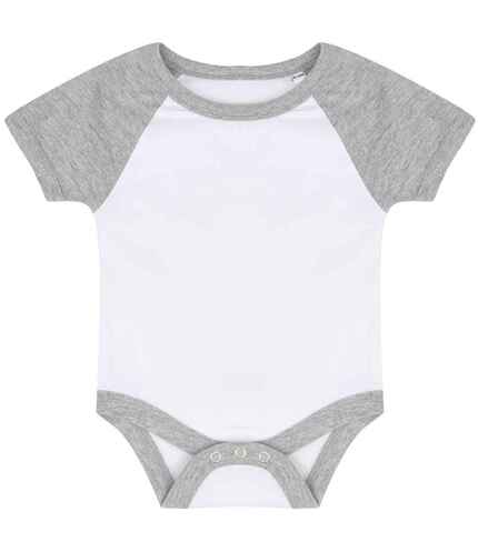 Larkwood Essential Short Sleeve Baby Baseball Bodysuit