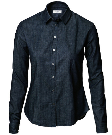 Womens Torrance  Raw And Stylish Denim Shirt