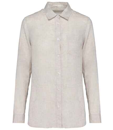 Native Spirit Ladies Long Sleeve Linen Shirt