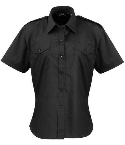 Premier Ladies Short Sleeve Pilot Shirt