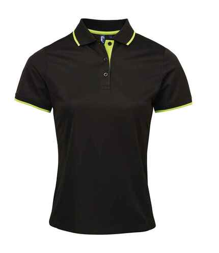 Premier Ladies Contrast Coolchecker® Piqué Polo Shirt