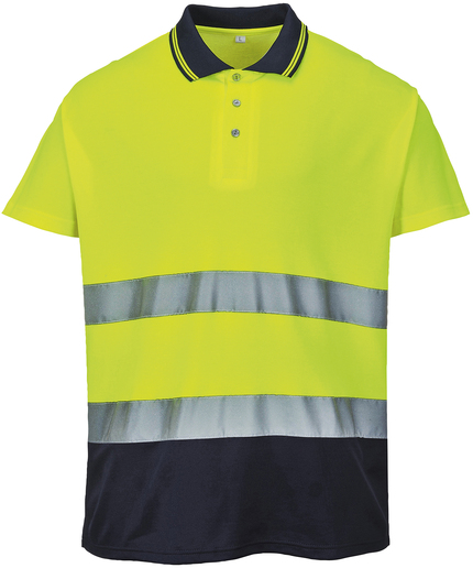 Two-tone Cotton Comfort Polo (S174)