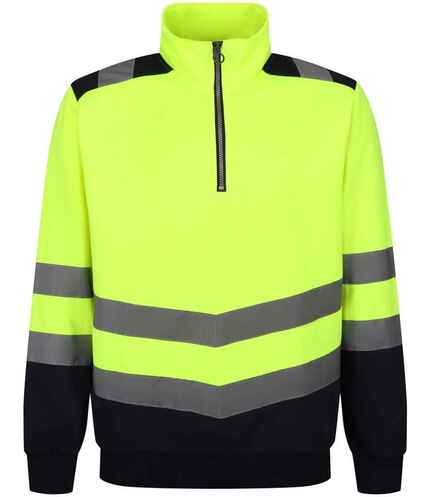 Regatta High Visibility Pro 1/4 Zip Sweatshirt