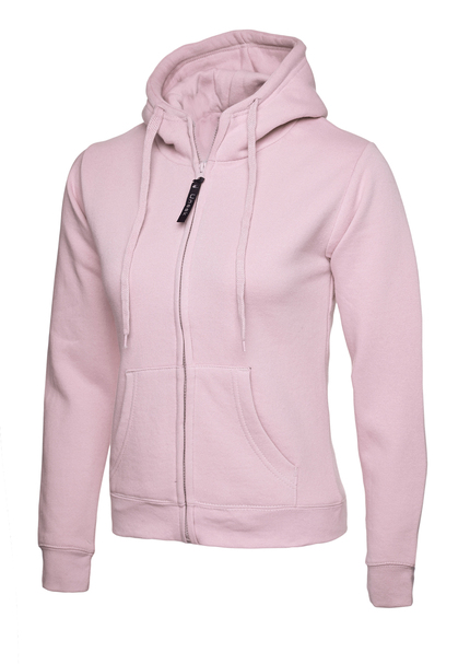 Ladies Classic Full Zip Hooded Sweatshirt