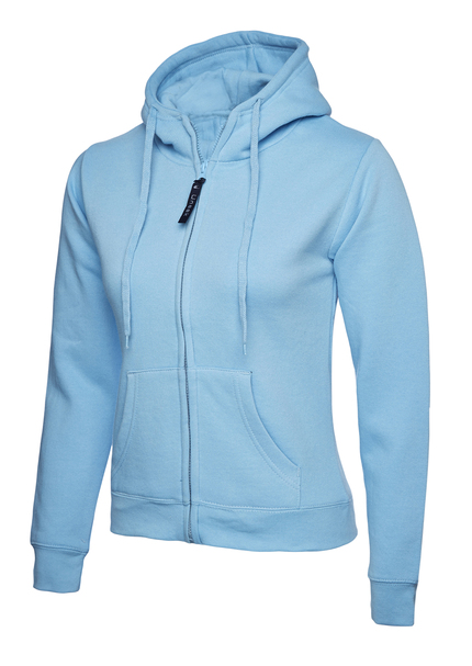 Ladies Classic Full Zip Hooded Sweatshirt