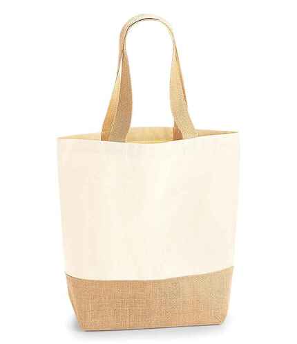 Westford Mill Jute Base Canvas Shopper