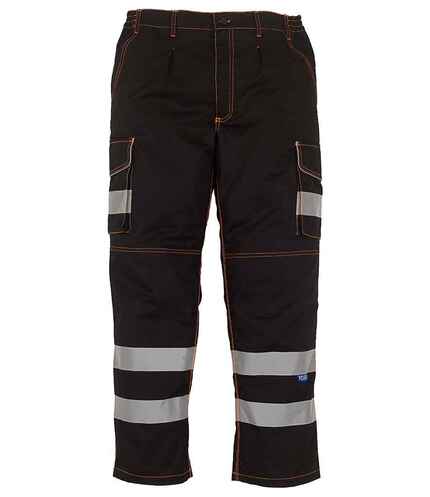 Yoko Hi-Vis Cargo Trousers with Knee Pad Pockets